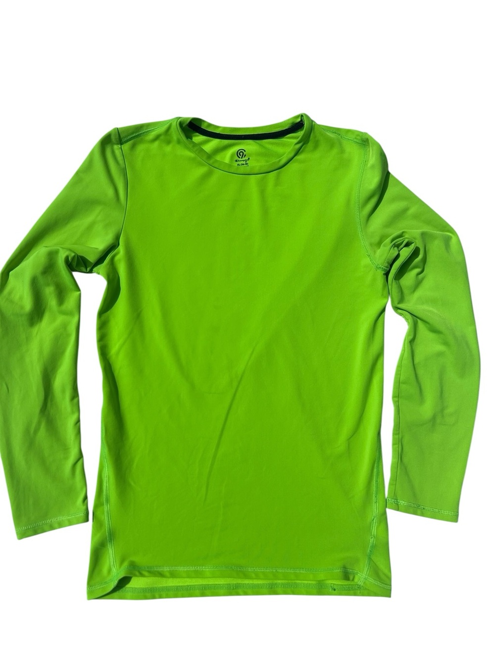 C9 Champion Boys Long Sleeve Shirt XL 16-18 Neon Green Athletic